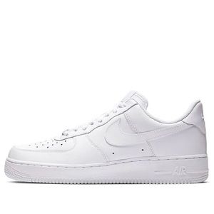 Nike White Air Force 1 Lace Up Sneakers Shoes Mens Size 8.5